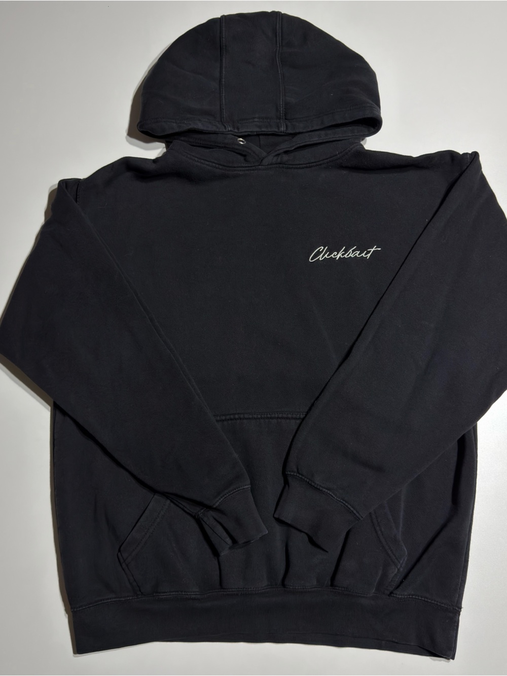 Men's “ClickBait” Black Crewneck Hoodie David Dobrick Merch
